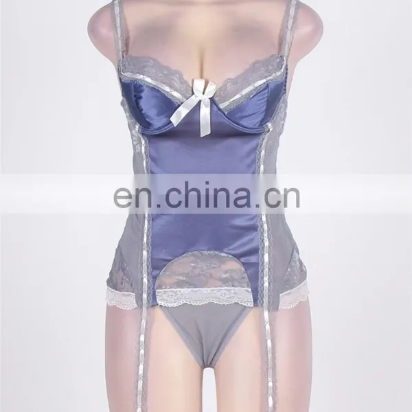 Fashionable Mature Women Plus Size Garter Belt Lingerie photo-4