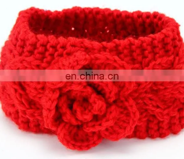 Winter New Fashion Knitted Camellia Twist Braided Baby Warm Hairband Children Kids Hair Accessories photo-4
