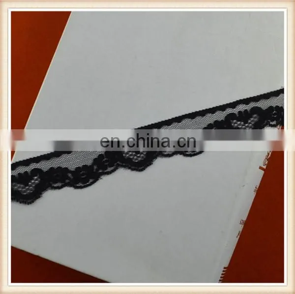 Fashion Black Nylon Lace 2.5cm Lace Trims for Underwear/garment photo-3