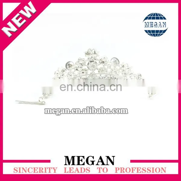 Rhinestone Imperial Crown Tiara Crystal Beauty Pageant Queen Tiara photo-3