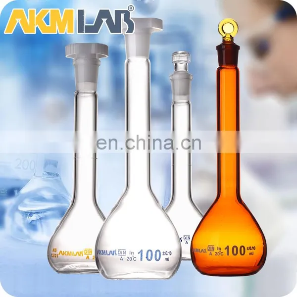 AKM LAB Glass A 100ml Volumetric Flask With Stopper photo-6
