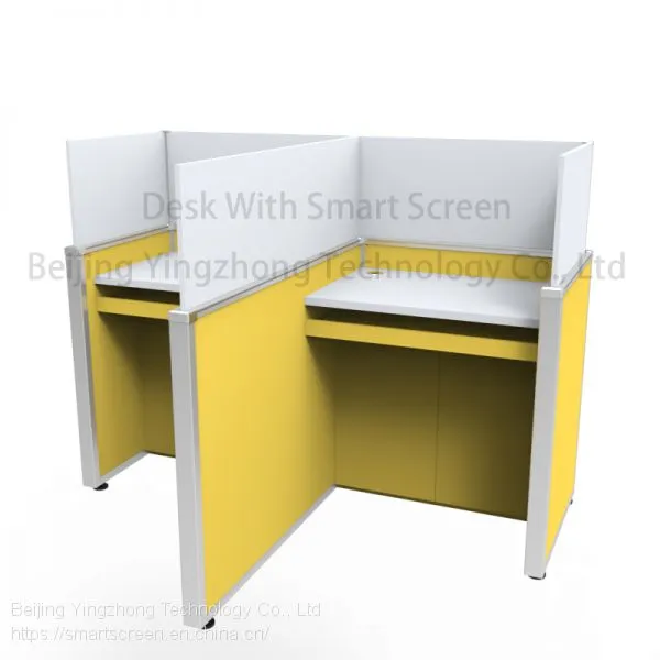 Lifting Hidden Screen Test Center Desk Study Carrel Desktop Panel Reduce Noise Library Cubicle Language Lab Table For Office photo-4