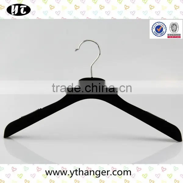 Black Plastic Hanger With Velvet Surface for Women photo-2