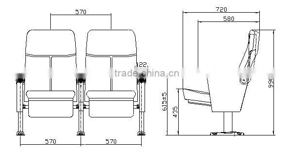 Cheap Hotsale Theater Chair HJ16F-L photo-5