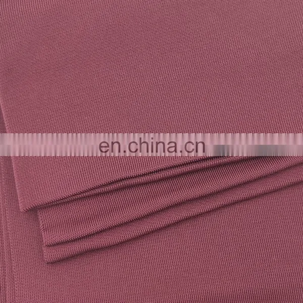 Best Price High Elastic Ribbed Polyester Spandex Flat Knit Fabric Ribbed Tops t Shirt Rib photo-4