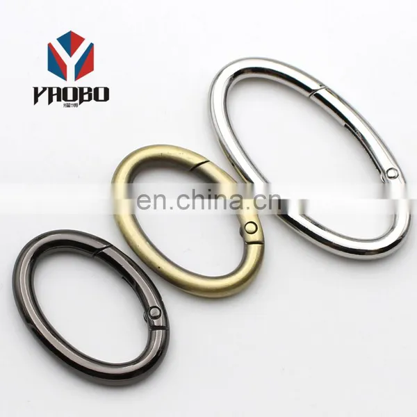 Luggage Hand Bag Hardware Accessories Oval Hook Open Ring Buckle Opening Spring Oval Ring photo-2