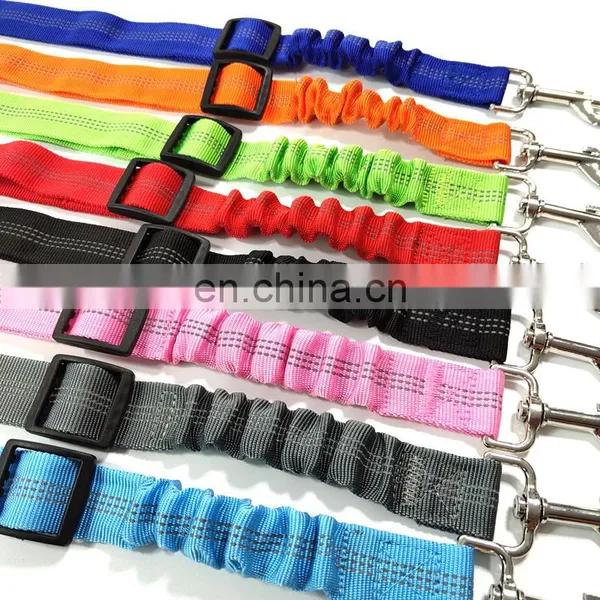Pet Car Seat Belt Dog Seat Belt Dog Leash Vehicle Belt Adjustable Cushioning Elastic Reflective Safety Rope for Dog Cat photo-2