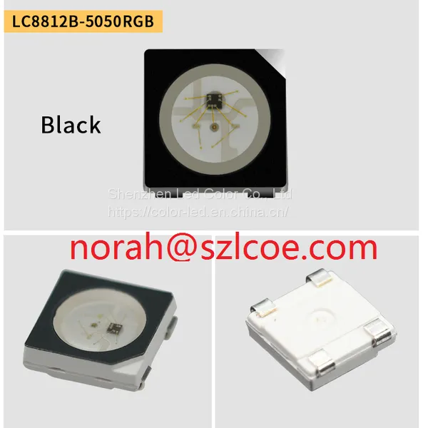 High Quality Addressable SK6812 Full Color SMD 5050 RGB LED Chip With White And Black Face photo-2