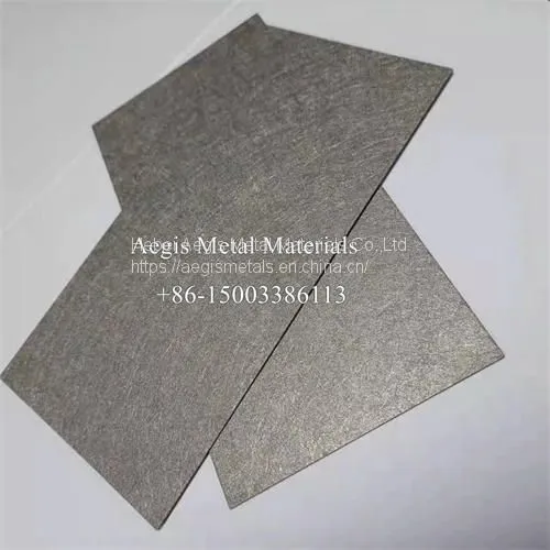 Hydrogen Fuel Cell 0.4mm 60-70% Porosity Pure Ti Sintered Titanium Felt photo-2