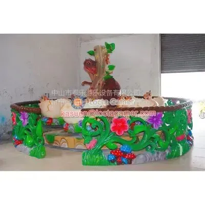 Guangdong Supply Zhongshan Tai Lok Entertainment Manufacturing Small and Medium Indoor and Outdoor Play Equipment Rotating Cup Coffee Cup 12-seat Dinosaur Rotating Cup photo-2