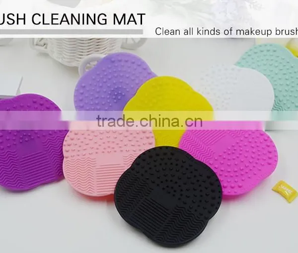Hot Sale Professional Best Quality Cosmetic Silicone Makeup Brush Cleaning Mat