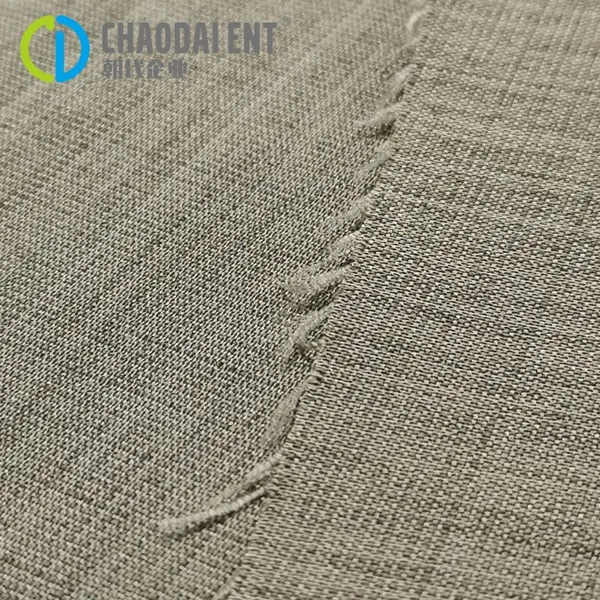 GRS 170D Woven 85%Polyester+15%RPET Linen-like Fabric for Spring and Autumn Women's Suit Uniform