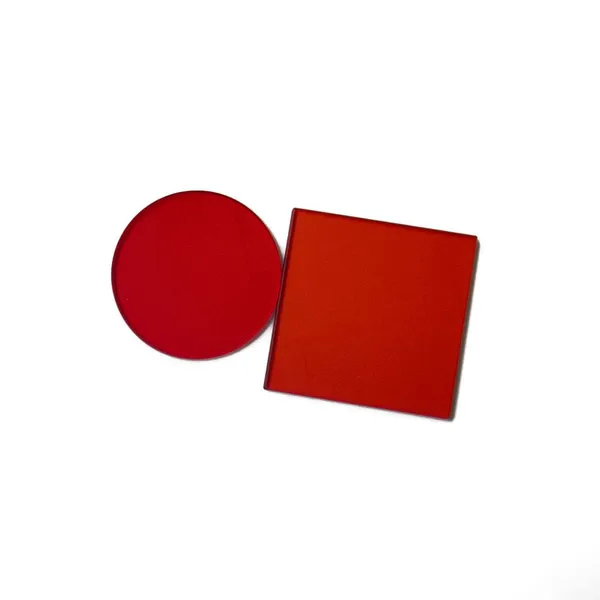 Orange Glass - CB580 UV Cut-off Lens Golden Glass Long Wave Pass Filter Optical Glass photo-3