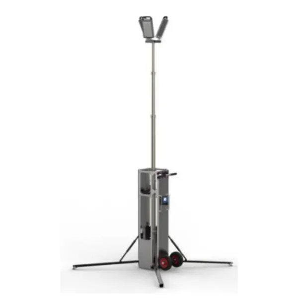 YZ0.6-3.3CA Mobile Portable 3x200w Light Tower With Generator and Pneumatic Mast for Outdoor Work Sites