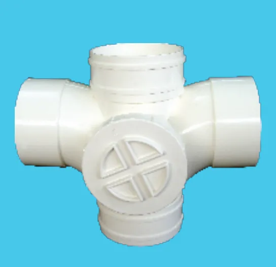 Double connection 88° with inspection port