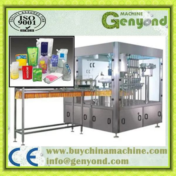 Pineapple Juice Pop Melon Seed Standing up With Spout Satchet/pouch/bag Filling Sealing Capping Packaging Machine photo-4
