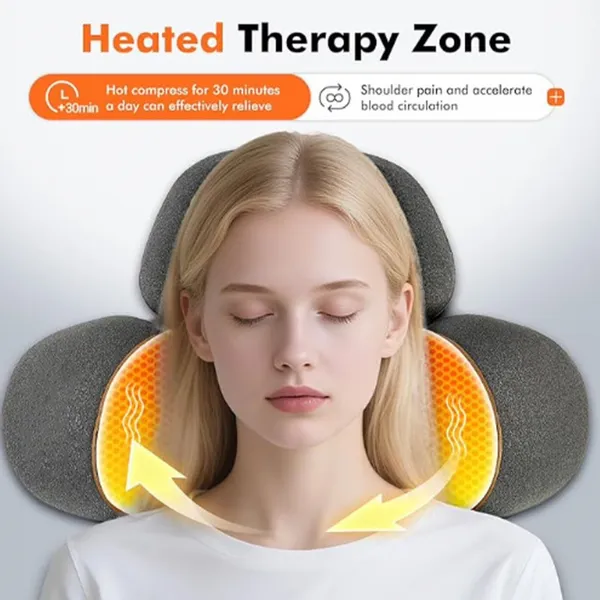 Relaxation Neck Pillow With Heat Therapy & Auto Shut-Off MH-BY058 photo-3