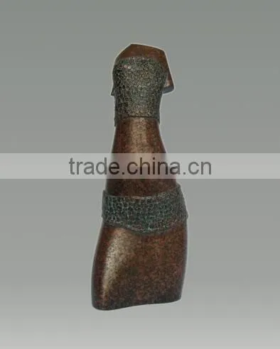 Nude Female Bronze Graceful Sculpture Urban Statue photo-3