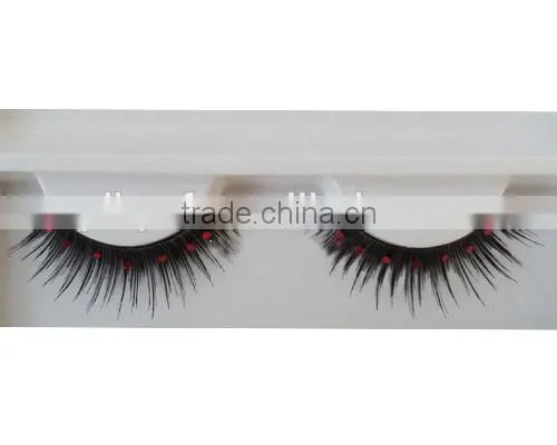 High Quality100% Synthetic Black False Eyelashs Wholesale( 10pairs/box) photo-5