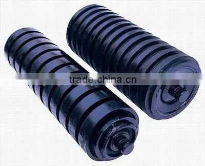 Conveyor Rubber Roller With Rubber Ring for Coal Mining