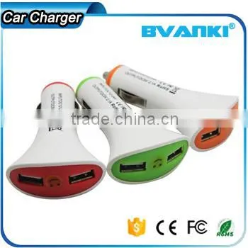 New Products 2016 12v Car Battery Charger Indicator Light Portable Dual Usb Car Charger With Smile Face Free Sample photo-6