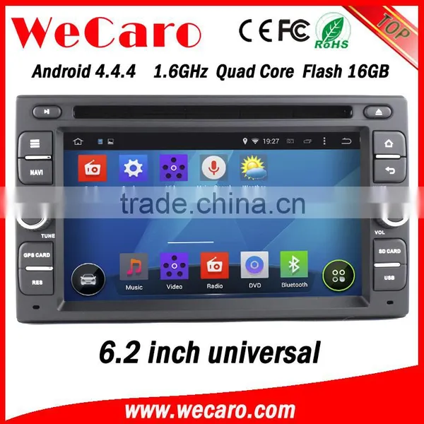 Wecaro 6.2" WC-2U6008 Android 4.4.4 Car Stereo 2 Din Multimedia Navigation System Radio Gps 1080p