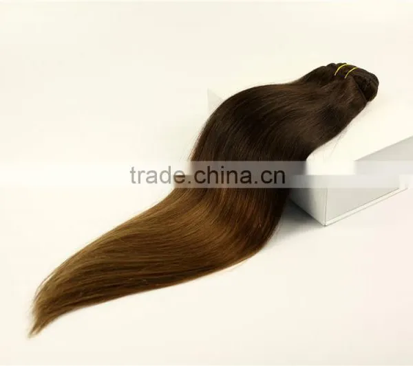 Virgin Asian Ombre Bundles Two Tone Human Hair Weave photo-4
