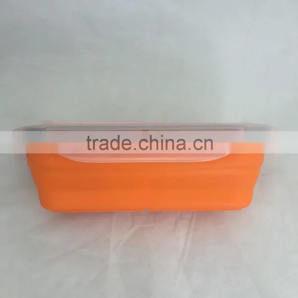 Produce New Style Practical Foldable Silicone Lunch Box photo-2