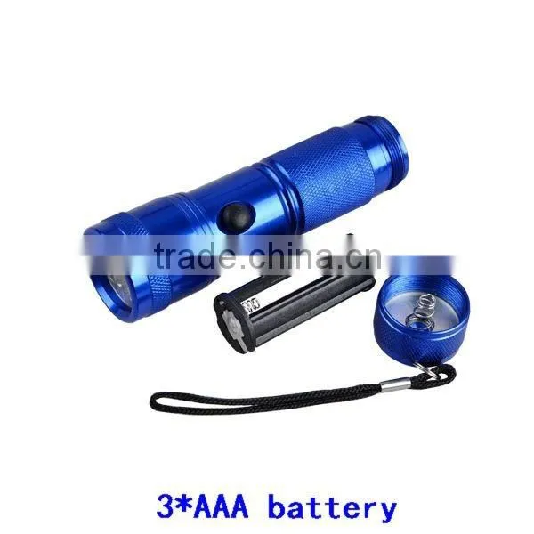 Ultra-Violet Flashlight Gold Color 365nm Ultraviolet Flashlight With 14 LED photo-5