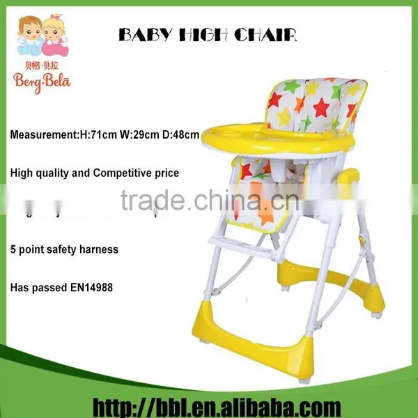 2016 Promotion New Design Foldable Monogram Modern Colourful Cute Cheap Portable High Chair photo-4