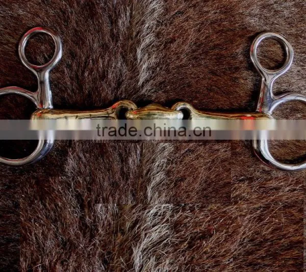 D Ring Stainless Steel Copper Inlay Horse Snaffle Bit Mouth Veterinary Instruments and Equipment Best Quality