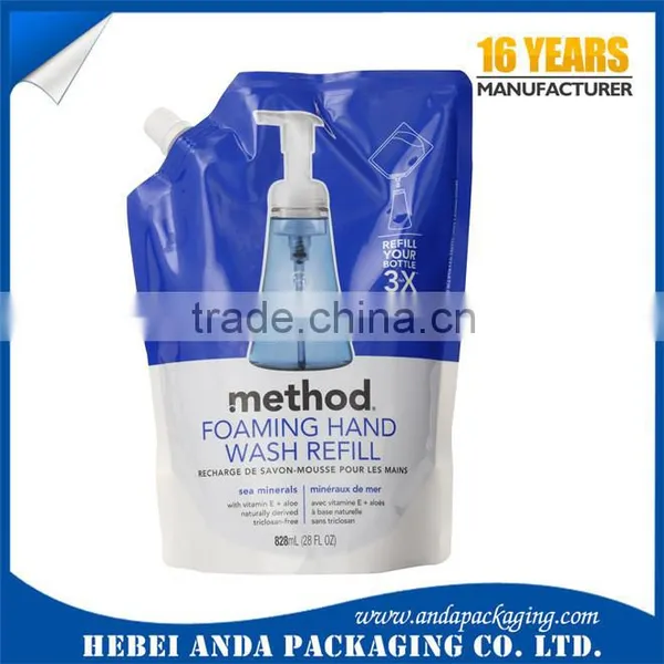 Custom Food Packaging Ketchup Doypack Spout Pouch/doypack Bags for Liquid Detergent Supplier's Choice photo-6