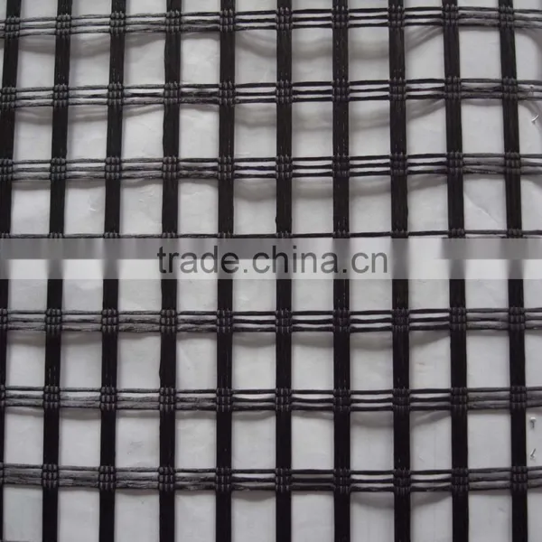 600-600KN/M Drainage Protection Kintted Polyester Geogrid photo-6