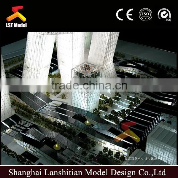 Miniature Building Blocks Model With Light photo-2
