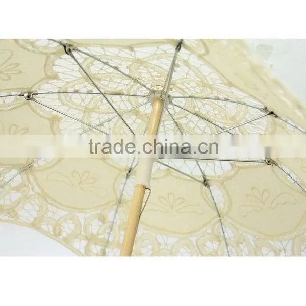 China Made New Products Romantic Wedding Lace Parasol photo-3