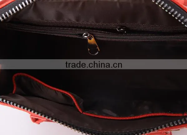 4020-Red Color Fashion High Quality Handbags Trade Assurance Designer Handbags photo-4