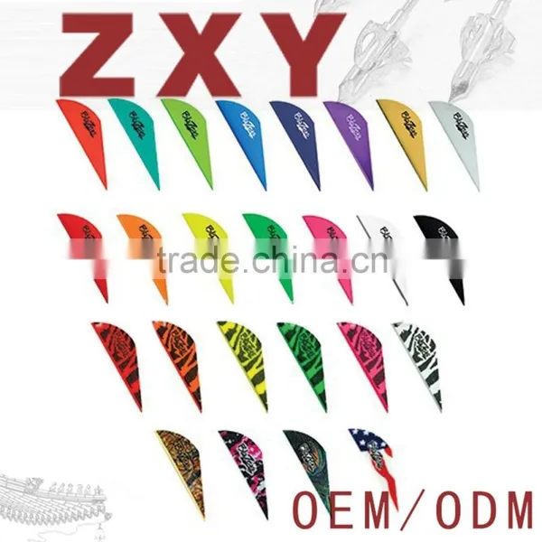 2 Inches Arrow Vanes Fletching Mixed The Color Can be Customized