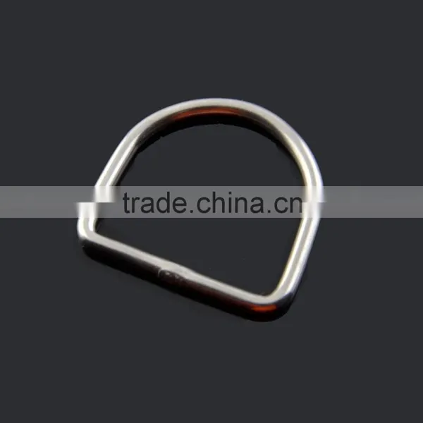 Metal Stainless Steel D Ring Buckle 1" Inside Diameter Loop Ring for Strap Keeper photo-2