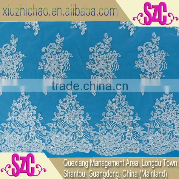 M0021-1 Factory Design Wedding Dress Lace Sequin Bridal Lace Applique