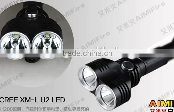 Rechargeable T6 Two Head Highpower Led Flashlight photo-3