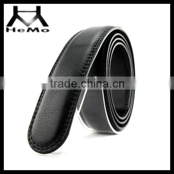2016 Classic Black Split Leather Belt Straps With Common Size