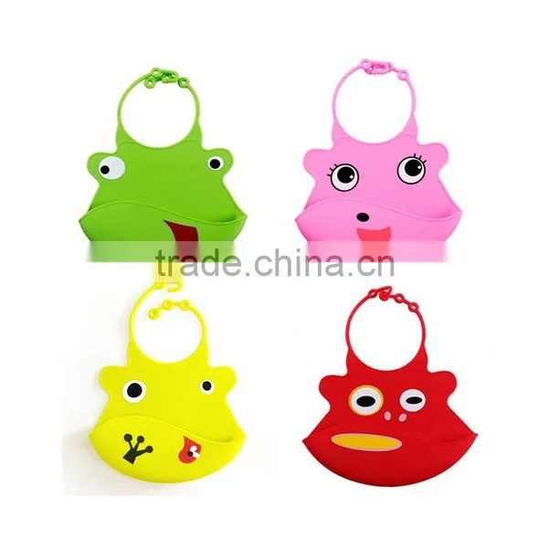 BPA Free Frog Silicone Bib photo-2