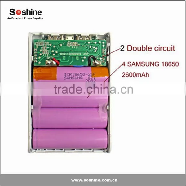 Soshine High Capacity LCD Universal Power Pack for IPhone IPad Mobile Phone or Other Devicse External Portable Power Bank photo-6