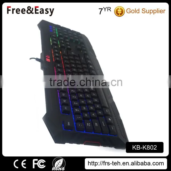 Wholesale Seven Color Backlit Gaming Wired Keyboard for Desktop/ Laptop photo-6