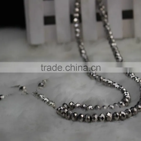 Factory Directly Sale Best Quality K9 Crystal Material Muslim 99pcs/strand Prayer Beads Hot Selling photo-4