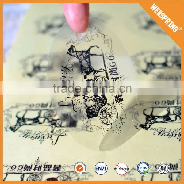 Low Cost Labels Logo Sticker Reusable Self Adhesive Label Sticker photo-3