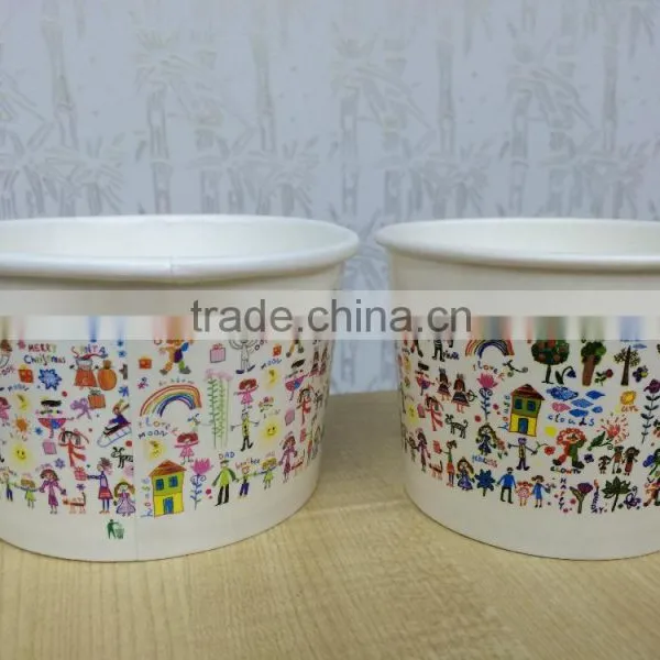 Customized Ice Cream Paper Cup With Lid and Spoon Quality Choice photo-3