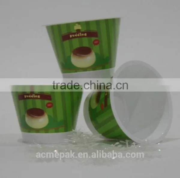 200ml IML Milk Jelly Pudding Plastic Cup