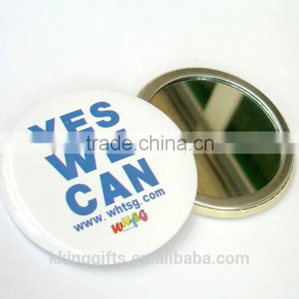 Decorated Hand Carved Decorative Wood Mirror Frame Small Plastic Pocket Mirror photo-5