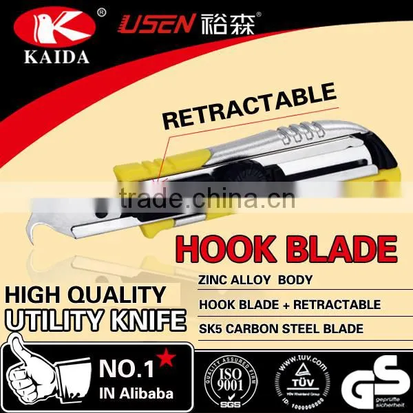 New Developed Zinc Handle 18mm Snap off Blade Utility Cutter photo-4